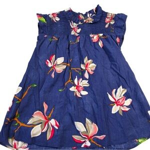 Floral Blue Mini Dress